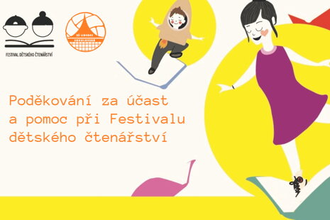 Poděkování za účast a pomoc při Festivalu dětského čtenářství